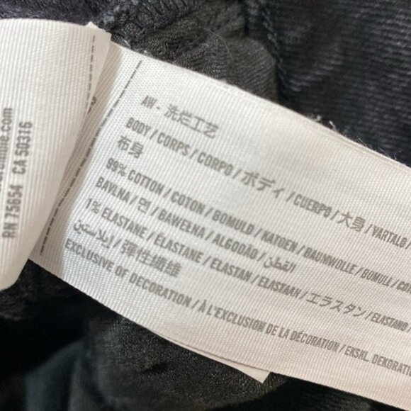 Abercrombie Dad Jean in black with criss crossed waist Size 28 - Picture 11 of 11